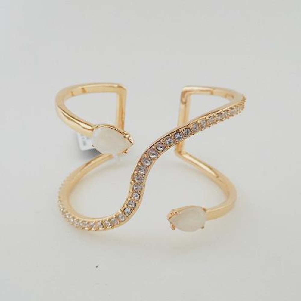 INC Gold and Stone plated Bangle.